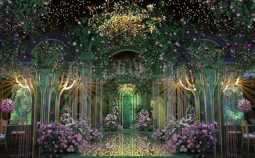 市中奇妙森林婚礼堂效果展示